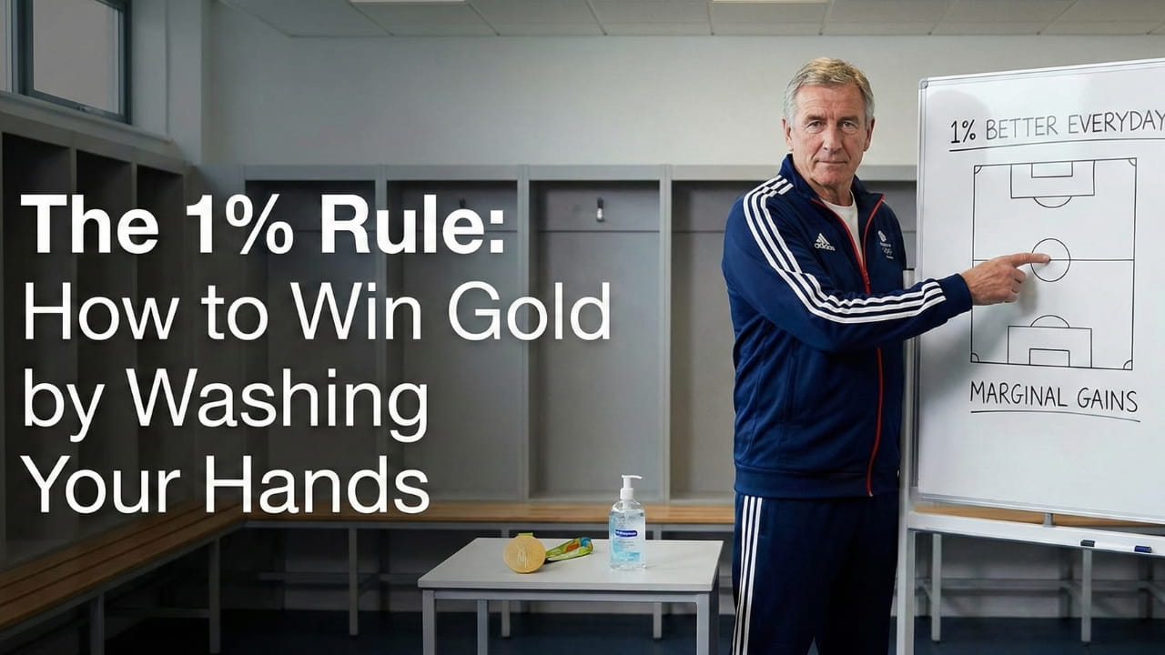 A professional cyclist speeding around a velodrome track, representing high performance